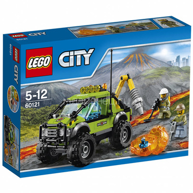 Конструктор LEGO City 60121 Грузовик Исследователей вулканов 0