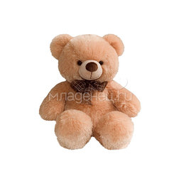 Мягкая игрушка AURORA Медведи Медведь медовый с бантом 45 см