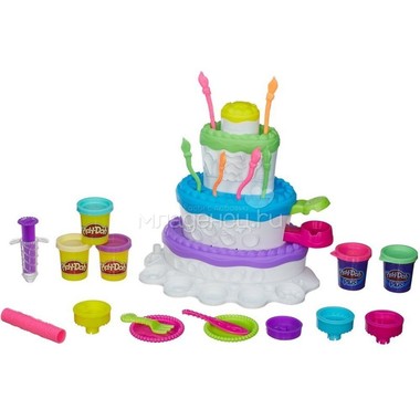 Игровой набор Play-Doh Праздничный торт 1