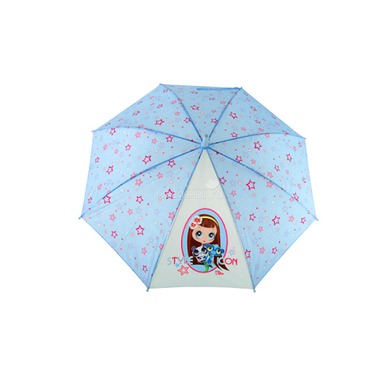 Зонт Littlest Pet Shop Голубой со звёздами 18 см. 0