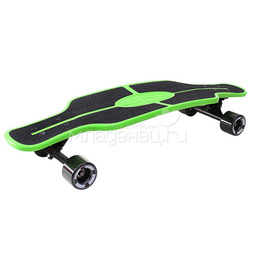 Скейтборд Y-SCOO Longboard Shark TIR 31" пластик 79х22 с сумкой Green/Black