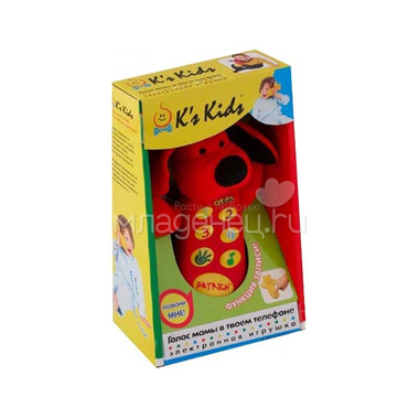 Музыкальная игрушка K's Kids Телефон Патрик с записью с 0 мес. 1