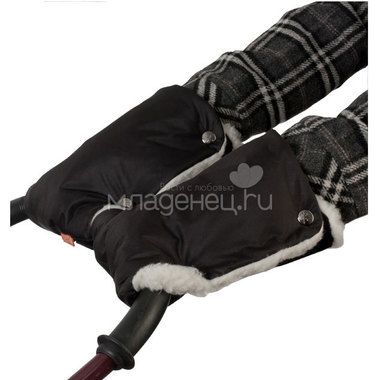 Муфты-рукавички Чудо-Чадо меховые Черный 1
