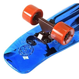 Скейтборд Y-SCOO Big Fishskateboard metallic 27" винил 68,6х19 с сумкой Blue/Brown