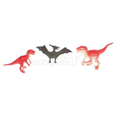 Игровой набор 1toy В мире животных Динозавры, 10 фигурок и аксессуаров, 10-21 см 3