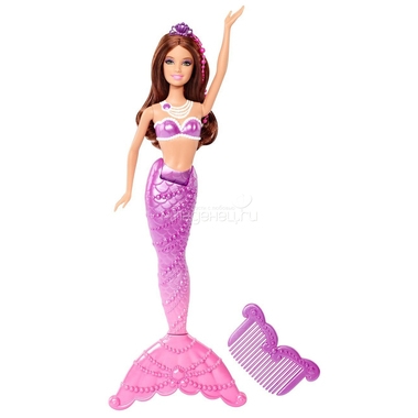Кукла Barbie Русалки подружки с аксессуарами Серия Жемчужная принцесса С фиолетовым хвостом 0