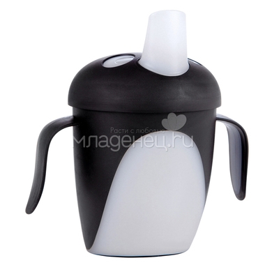 Чашка-непроливайка Canpol Babies С ручками 240 мл (с 9 мес) черная 0
