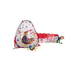 Игровой Дом Calida Конус с туннелем + 100 шаров