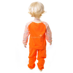 Пижама Детская радуга Огонёк, цвет оранжевый 