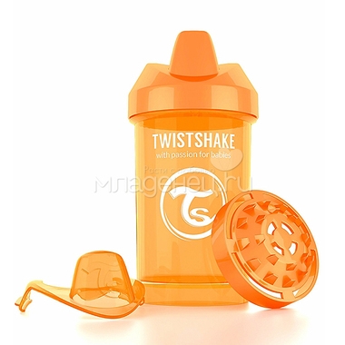 Поильник Twistshake Crawler Cup 300 мл (с 8 мес) оранжевый 1