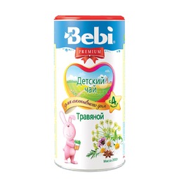 Чай детский Bebi Premium инстантный 200 гр Травяной (с 6 мес)