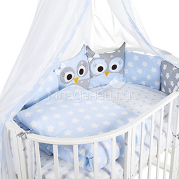 Комплект в кроватку Sweet Baby Civetta 10 предметов Blu Голубой