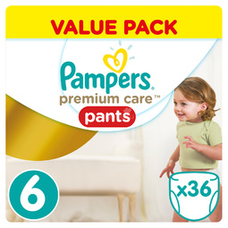 Трусики Pampers Premium Care 15+ кг (36 шт) Размер 6