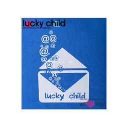 Водолазка Lucky Child Конвертик цвет синий с белым 