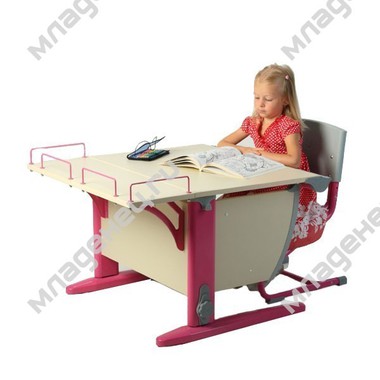 Набор мебели Дэми универсальный Стол и стул СУТ.14.01 Клен с розовым 0