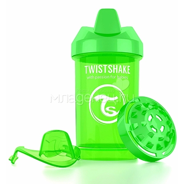 Поильник Twistshake Crawler Cup 300 мл (с 8 мес) зеленый 1
