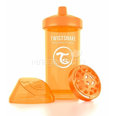 Поильник Twistshake Kid Cup 360 мл (с 12 мес) оранжевый 0