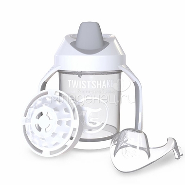Поильник Twistshake Mini Cup 230 мл (с 4 мес) белый 0