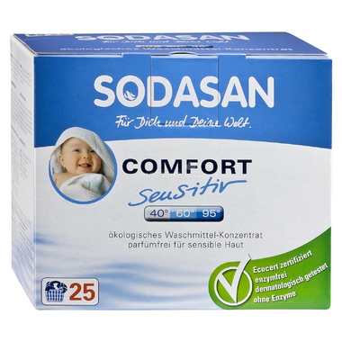 Стиральный порошок Sodasan концентрат 1,2 кг Для чуствительной кожи (без запаха) 0