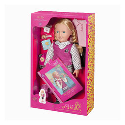 Кукла Our Generation ДеЛюкс Холли 46 см с книжкой на русском языке Печенье с предсказанием для умницы