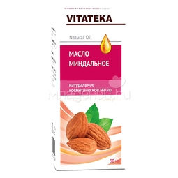 Масло косметическое VITATEKA с витаминно-антиоксидантным комплексом Миндальное 30 мл