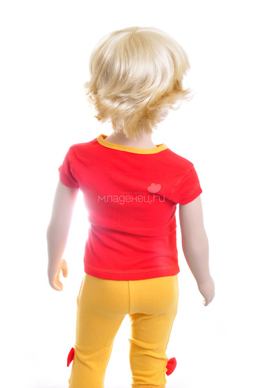 Комплект одежды Дисней Винни футболка и бриджи, для девочки, цвет красный  1