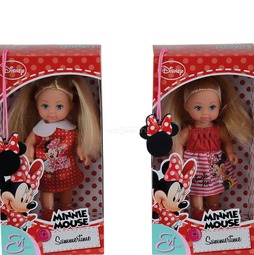 Кукла Simba Evi Еви Minnie Mouse Минни Маус летняя мода (12 см.)