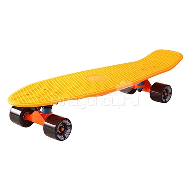 Скейтборд Y-SCOO Big Fishskateboard 27" винил 68,6х19 с сумкой Orange/Black 1