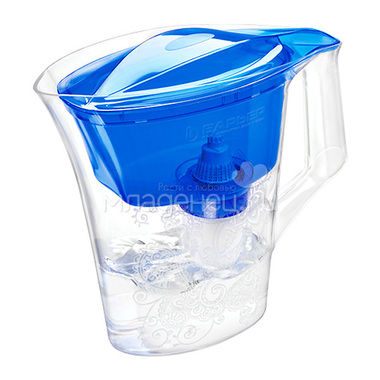 Фильтр-кувшин Барьер для очистки воды "Танго" синий с узором 0