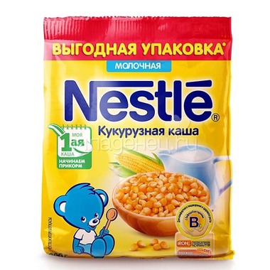 Каша Nestle молочная 200 гр Кукурузная 1 ступень 0