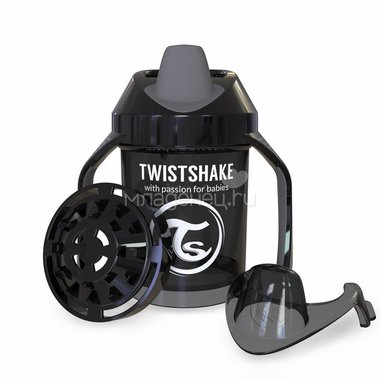 Поильник Twistshake Mini Cup 230 мл (с 4 мес) черный 0