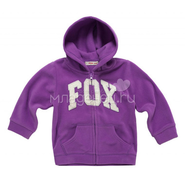 Толстовка FOX Фокс с капюшоном цвет пурпурный для девочки с 6 до 12 мес. 0