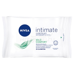 Салфетки для интимной гигиены NIVEA Intimate Natural 20 шт