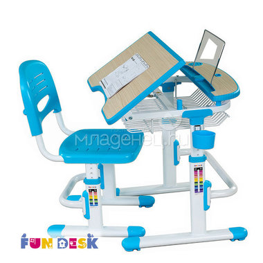 Набор мебели FunDesk Colore парта и стул Blue 1