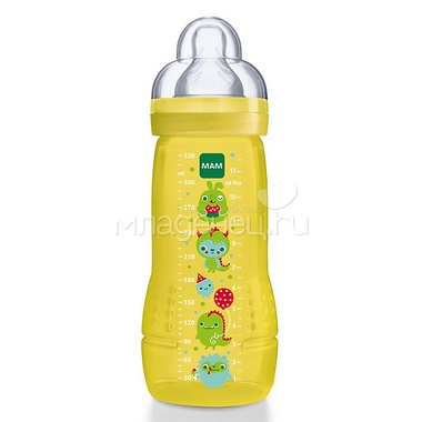 Бутылочка MAM Baby Bottle 330 мл (с 6 мес) желтая 0
