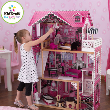Кукольный домик KidKraft Амелия с мебелью 1