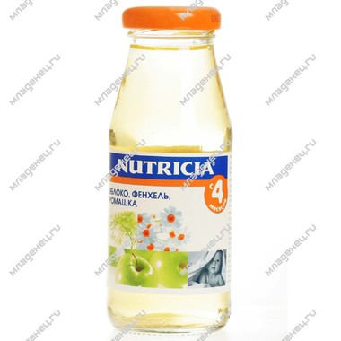 Сок Nutricia 175 мл Яблоко с фенхелем и ромашкой (с 4 мес.) 0