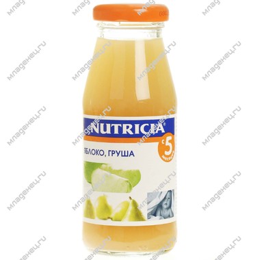 Сок Nutricia 175 мл Яблоко с грушей (с 4 мес.) 0