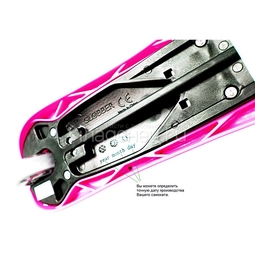 Самокат Globber Primo Plus Titanium с 3 светящимися колесами Neon Pink