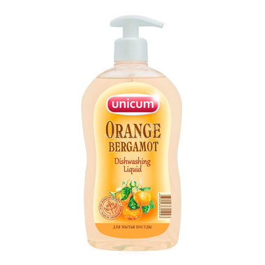 Средство для мытья посуды Unicum апельсин-бергамот 550 мл 0