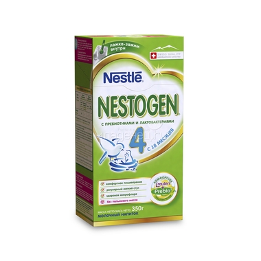 Детское молочко Nestle Nestogen 350 гр №4 (с 18 мес) 2