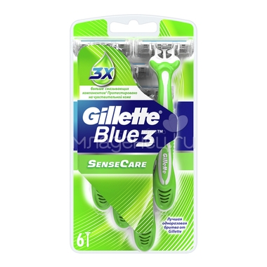 Бритва Gillette одноразовая Blue 3 (6 шт) 1