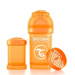 Бутылочка Twistshake 180 мл Антиколиковая (с 0 мес) оранжевая