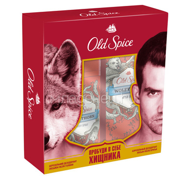 Подарочный набор Оld Spice Аэрозольный дезодорант wolfthorn 125 мл + лосьон после бритья wolfthorn 100 мл 0