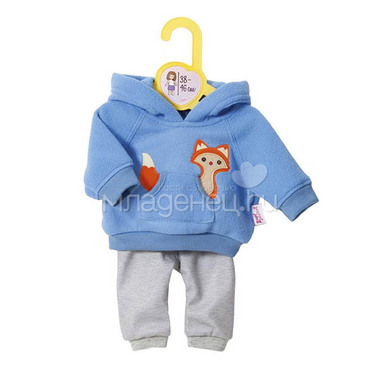 Одежда для кукол Zapf Creation Baby Born высотой 38-46 см Голубая 0