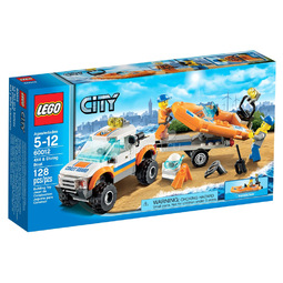 Конструктор LEGO City 60012 Внедорожник и катер водолазов