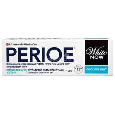 Зубная паста Perioe отбеливающая White now cooling mint охлаждающая мята 100 г 0