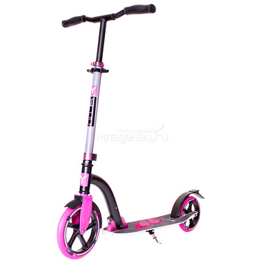 Самокат Y-SCOO RT 230 Slicker Family design Butterfly Pink 0
