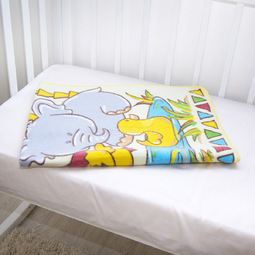 Одеяло Baby Nice байковое 100% хлопок 85х115 У озера (голубой, розовый, желтый)