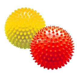 Набор мячей ежиков МалышОК 12 см (в подарочной упаковке) Красный и Желтый